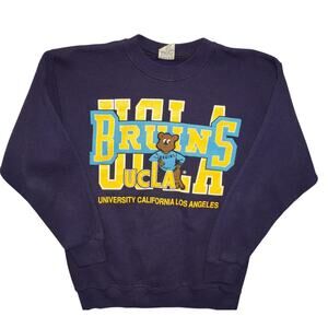 Vintage UCLA Bruins Youth XL Crewneck Sweatshirt Navy Blue 90s Collegiate Bear